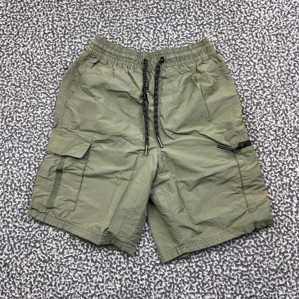 CSG Cargo Shorts Men Small Green Elastic Waist Activewear Casual S